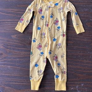 Hanna Andersson Cotton Zip Floral Sleeper